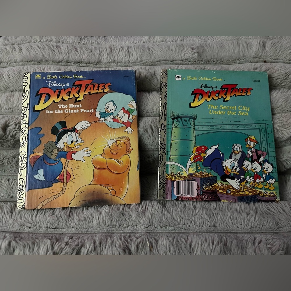 Bundle of 2 Disney's Duck Tales A Little Golden Book